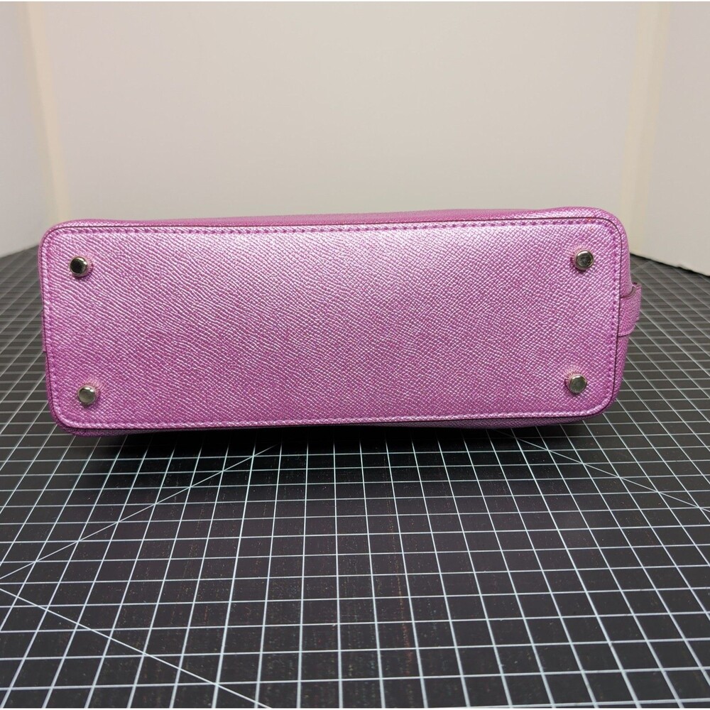 Coach Mini Sierra Crossgrain Lilac Satchel & Wristlet - MISSING STRAP - F22315 - Picture 5 of 16